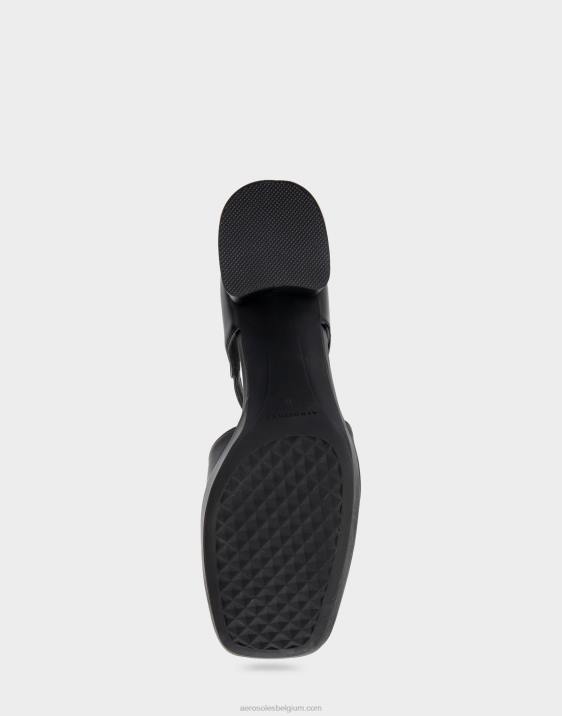 plateauhak zwart leer Aerosoles 0V00366 vrouwen