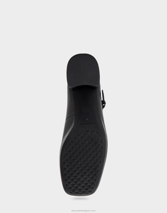 plateauhak zwart leer Aerosoles 0V00368 vrouwen