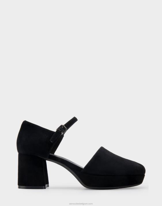 plateauhak zwart suède Aerosoles 0V00362 vrouwen