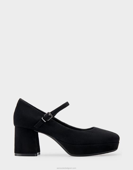 plateauhak zwart suède Aerosoles 0V00367 vrouwen