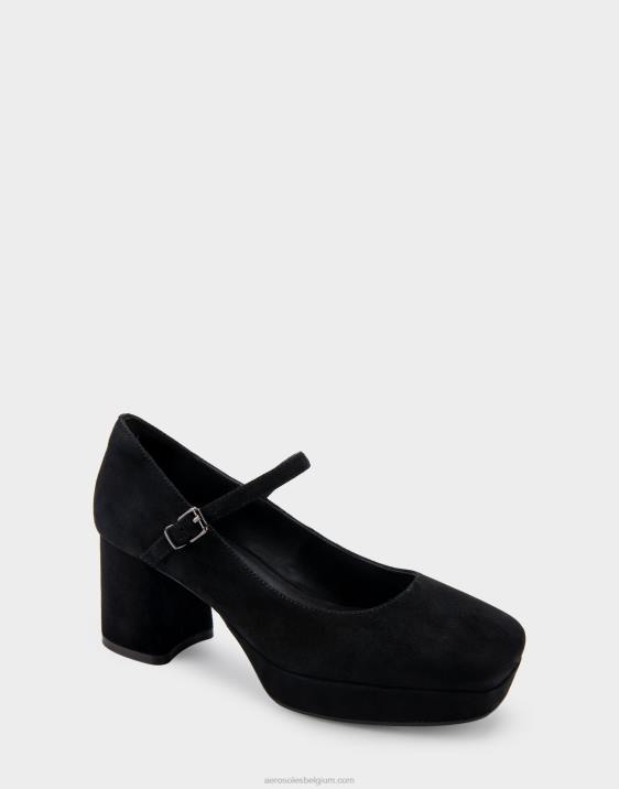 plateauhak zwart suède Aerosoles 0V00367 vrouwen
