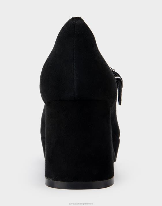 plateauhak zwart suède Aerosoles 0V00367 vrouwen