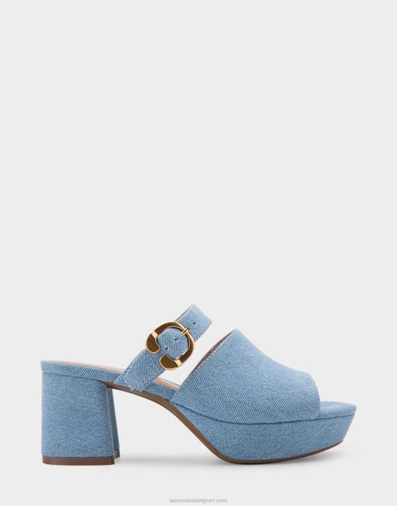 platform sandaal denim stof Aerosoles 0V00344 vrouwen