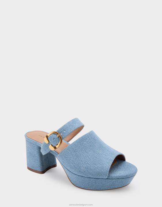 platform sandaal denim stof Aerosoles 0V00344 vrouwen