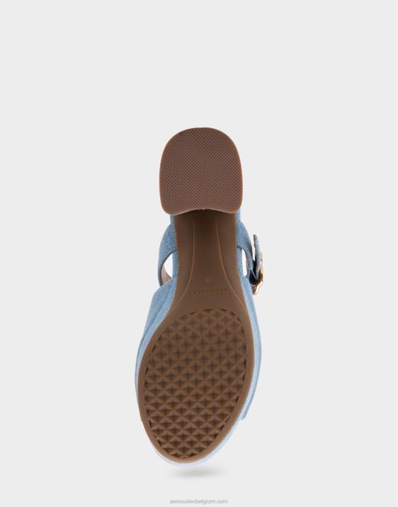 platform sandaal denim stof Aerosoles 0V00344 vrouwen