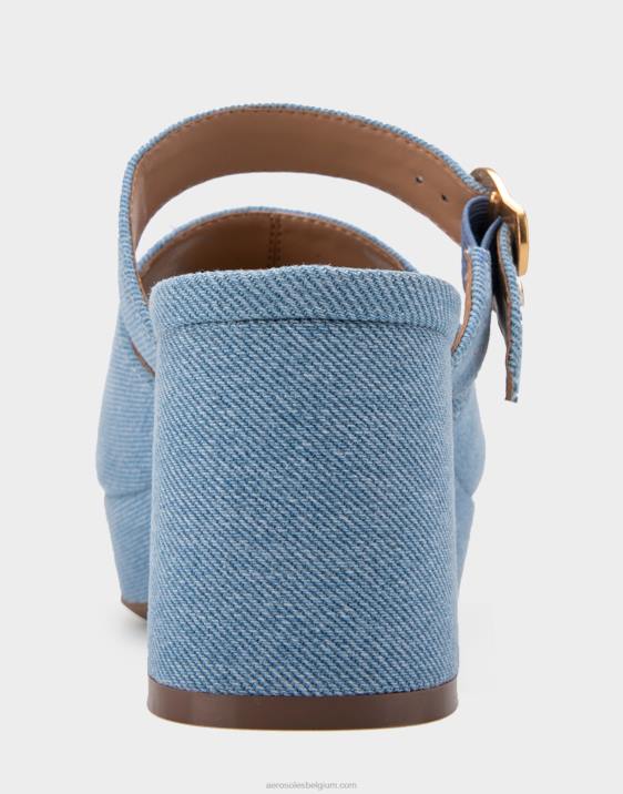 platform sandaal denim stof Aerosoles 0V00344 vrouwen
