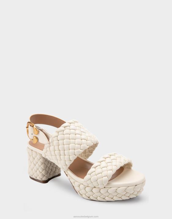 platform sandaal eierschaal kunstleer Aerosoles 0V00357 vrouwen