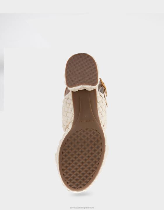 platform sandaal eierschaal kunstleer Aerosoles 0V00357 vrouwen