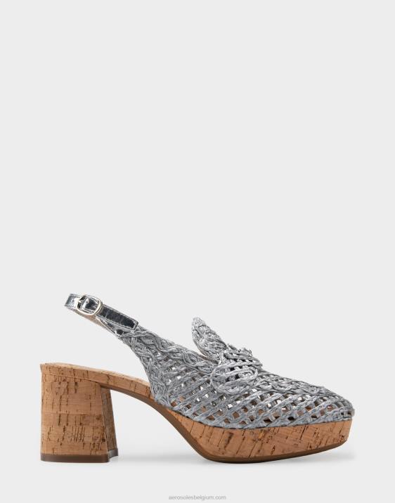 platform slingback zilver Aerosoles 0V00365 vrouwen