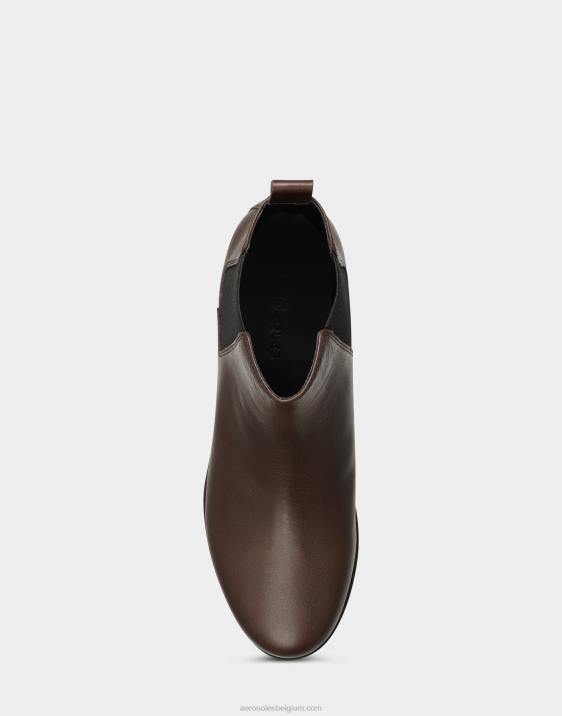 enkellaars bruin leer Aerosoles 0V0081 vrouwen