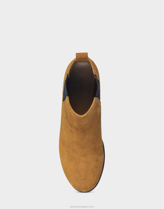 enkellaars donker tarwekleurig suède Aerosoles 0V0054 vrouwen