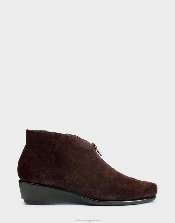 enkellaars donkerbruin suède Aerosoles 0V00112 vrouwen