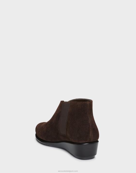 enkellaars donkerbruin suède Aerosoles 0V00112 vrouwen