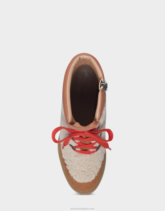 enkellaars natuurlijke imitatie schapenvacht Aerosoles 0V0021 vrouwen