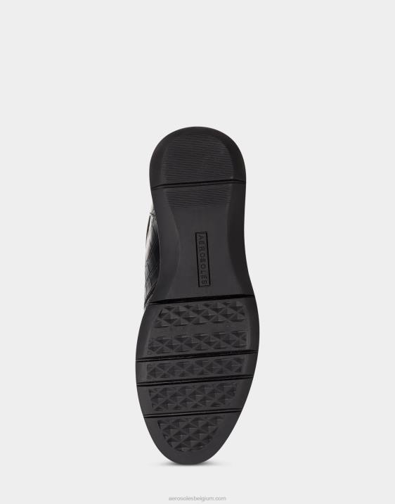 enkellaars plat zwart croco Aerosoles 0V0088 vrouwen