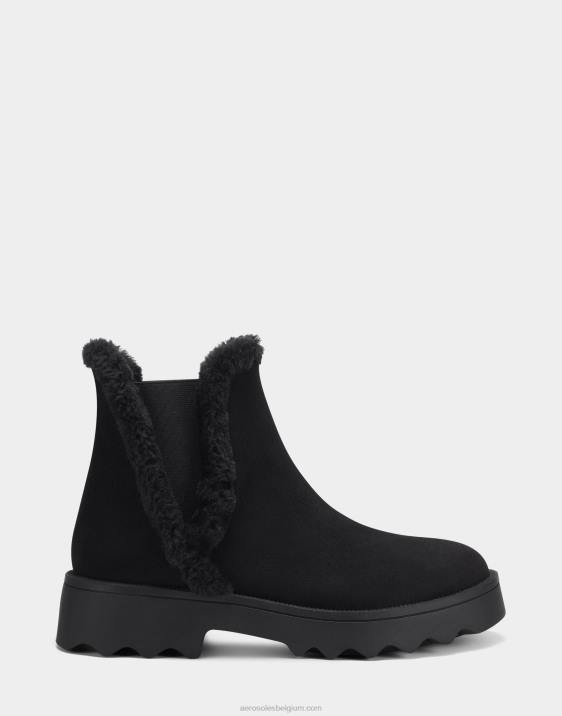 enkellaars zwart kunstsuède Aerosoles 0V008 vrouwen