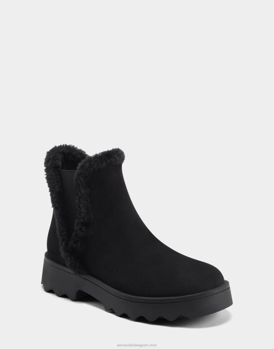 enkellaars zwart kunstsuède Aerosoles 0V008 vrouwen