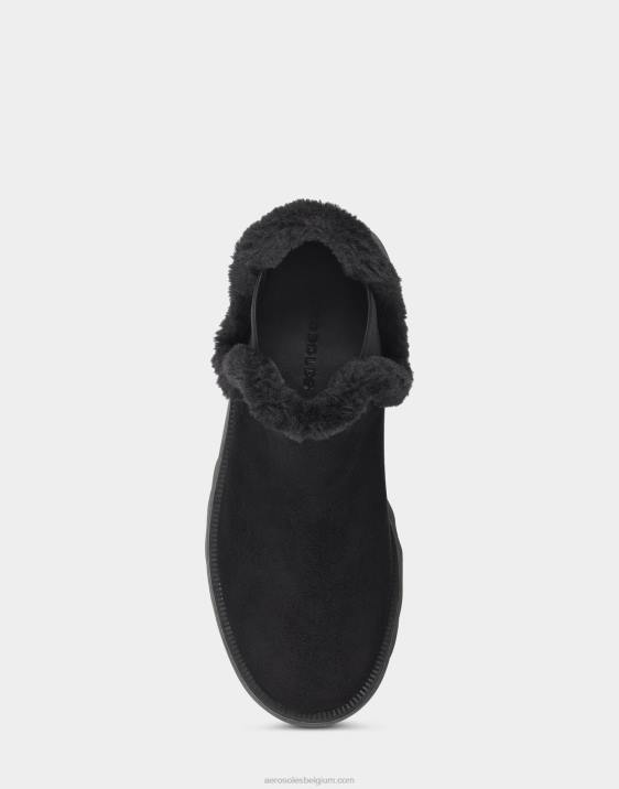 enkellaars zwart kunstsuède Aerosoles 0V008 vrouwen