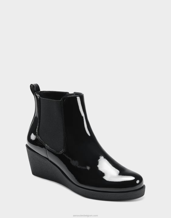 enkellaars zwart lakleer Aerosoles 0V0084 vrouwen