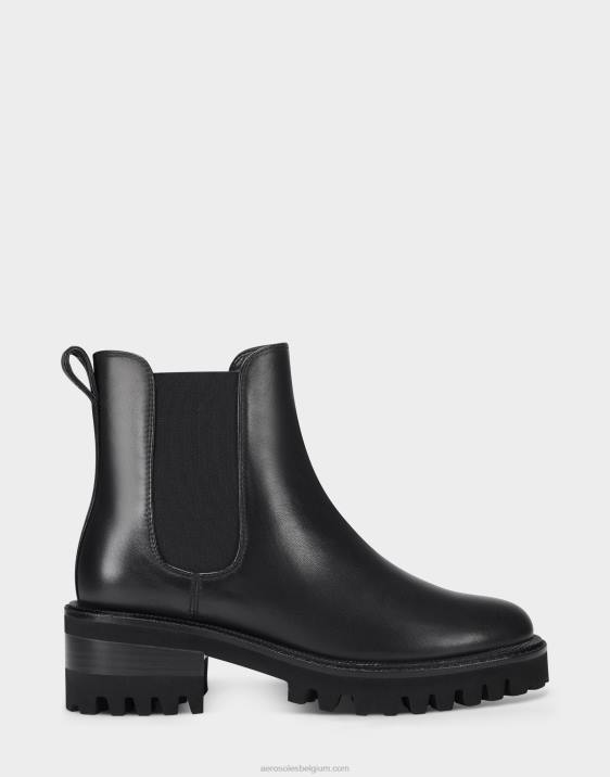 enkellaars zwart leer Aerosoles 0V0038 vrouwen