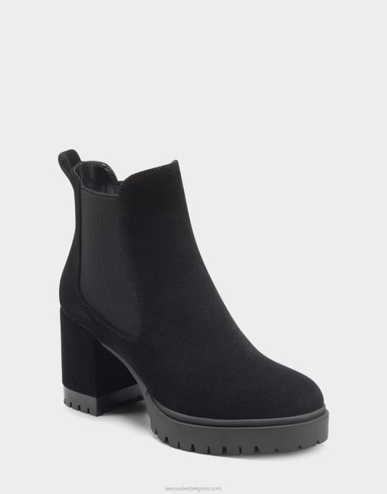 enkellaars zwart suède Aerosoles 0V0024 vrouwen