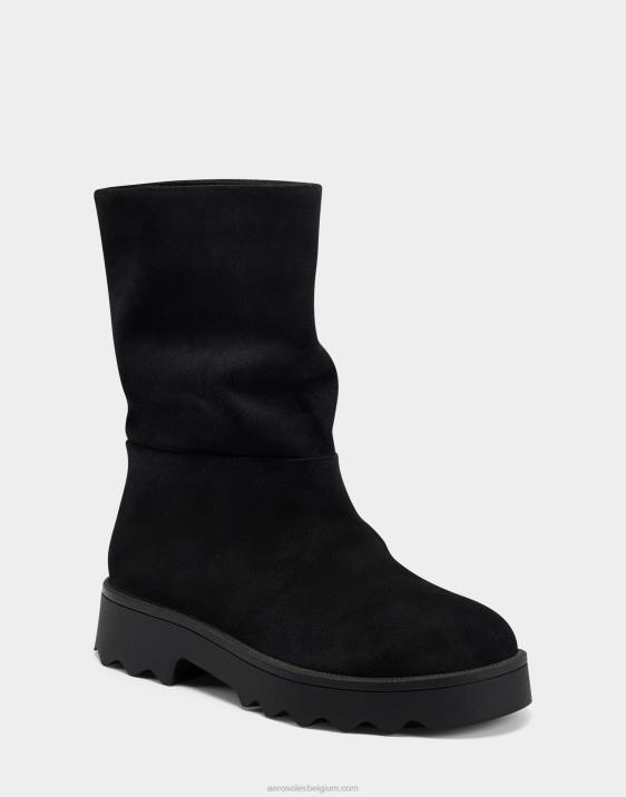 halfhoge laars zwart suède Aerosoles 0V002 vrouwen