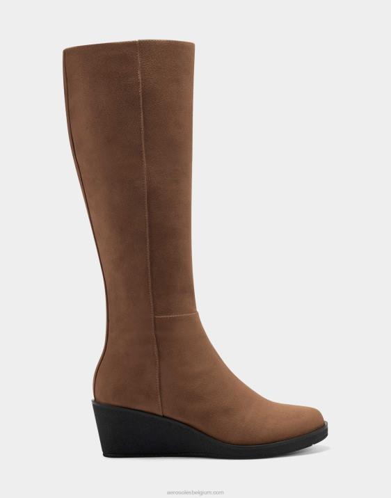 hoge laars cognac imitatiesuède Aerosoles 0V00128 vrouwen