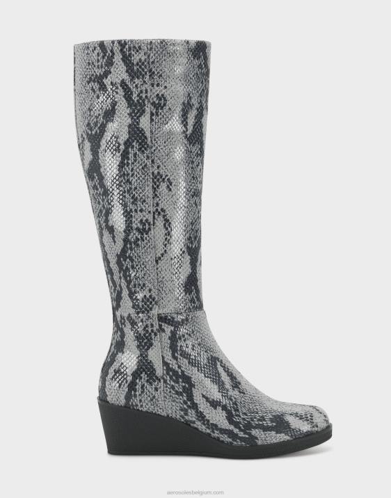 hoge laars grijze slang Aerosoles 0V00139 vrouwen