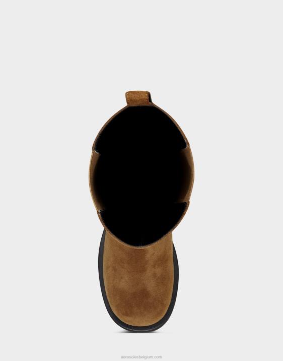 hoge laars lichtbruin suède Aerosoles 0V0036 vrouwen