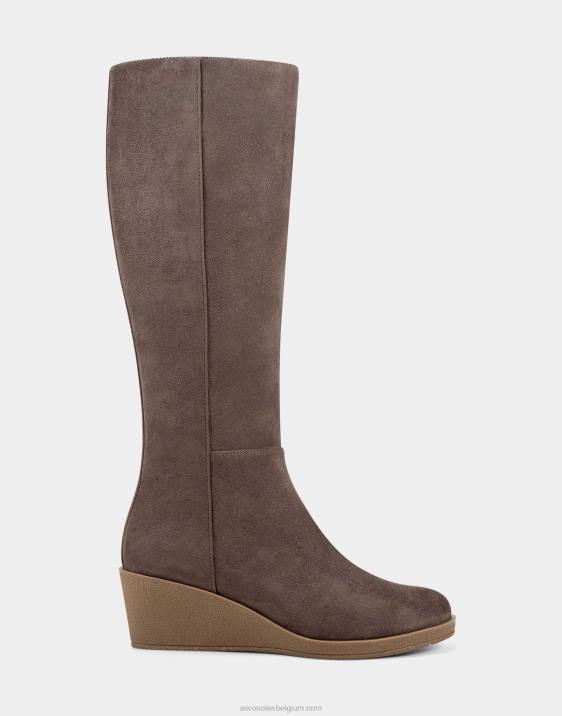 hoge laars taupe faux suède Aerosoles 0V00132 vrouwen