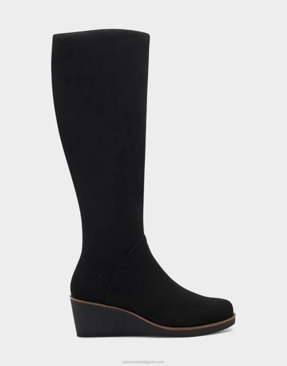 hoge laars zwart kunstsuède Aerosoles 0V00120 vrouwen