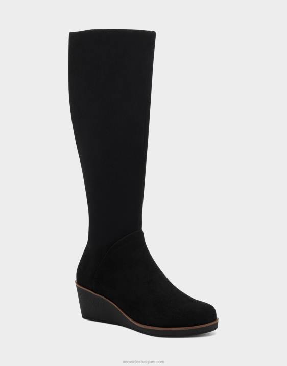 hoge laars zwart kunstsuède Aerosoles 0V00120 vrouwen