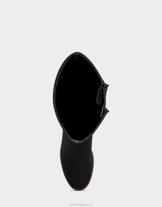 hoge laars zwart kunstsuède Aerosoles 0V00120 vrouwen