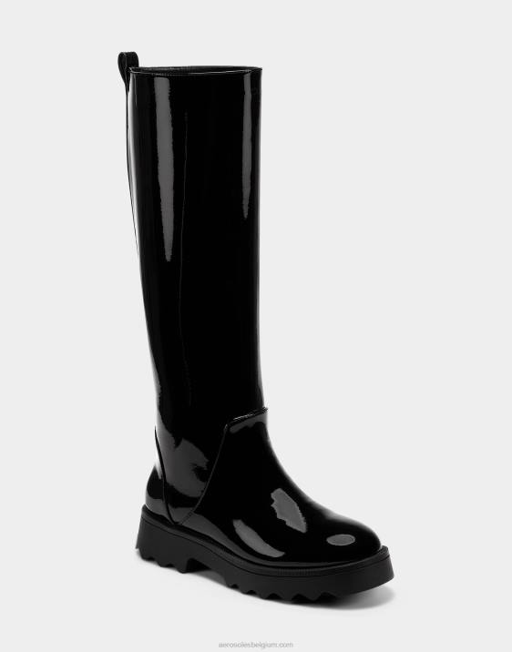 hoge laars zwart lak Aerosoles 0V0012 vrouwen