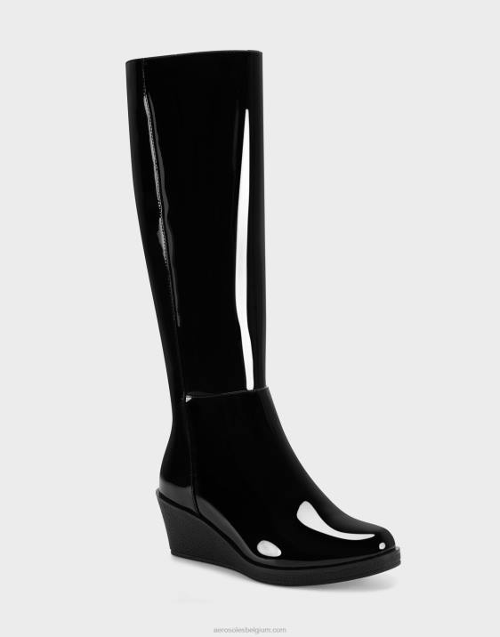 hoge laars zwart lak Aerosoles 0V00136 vrouwen