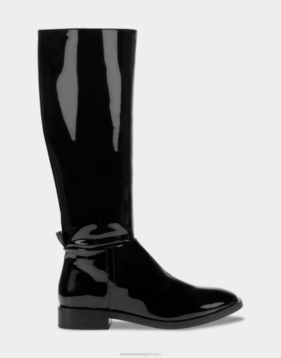 hoge laars zwart lak pu Aerosoles 0V00127 vrouwen