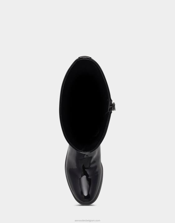 hoge laars zwart lak pu Aerosoles 0V00127 vrouwen