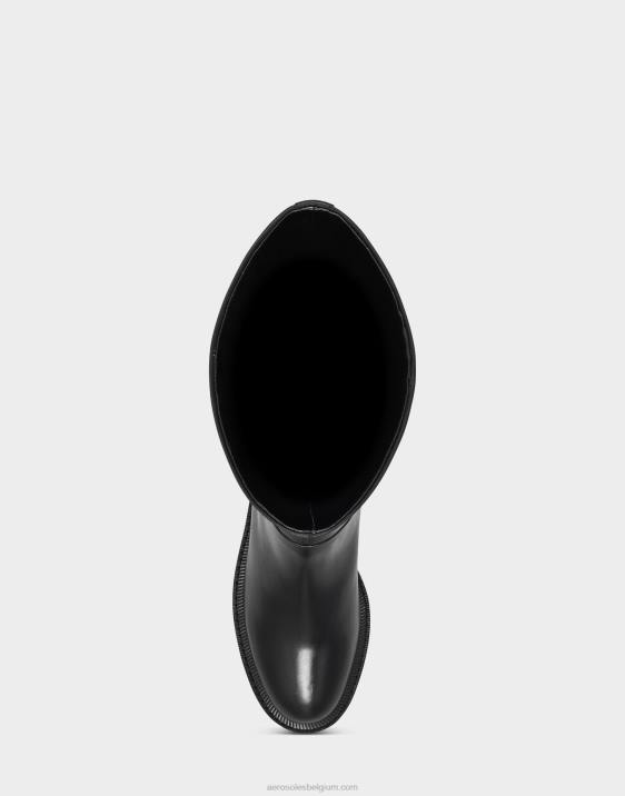 hoge laars zwart leer Aerosoles 0V0046 vrouwen
