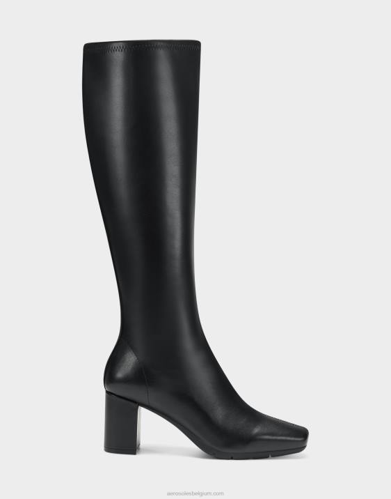 hoge laars zwarte stretch Aerosoles 0V00140 vrouwen