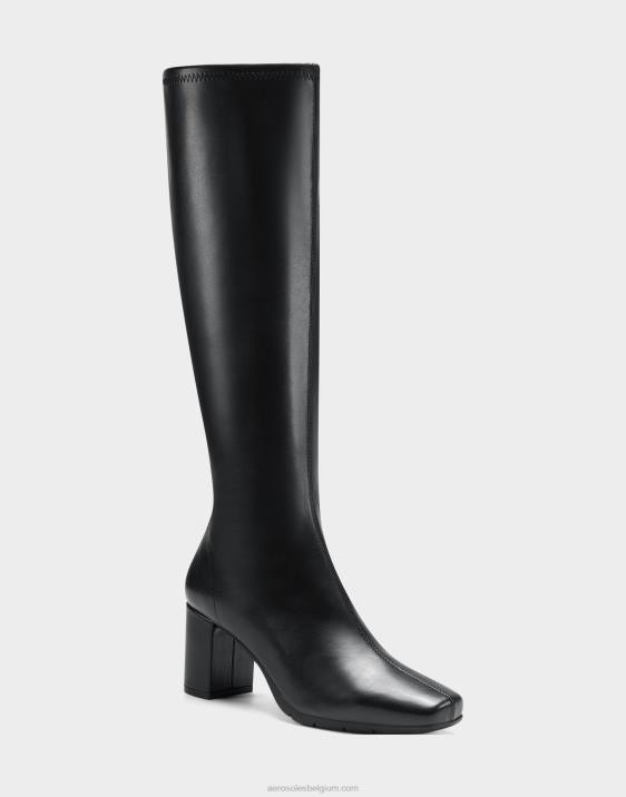 hoge laars zwarte stretch Aerosoles 0V00140 vrouwen
