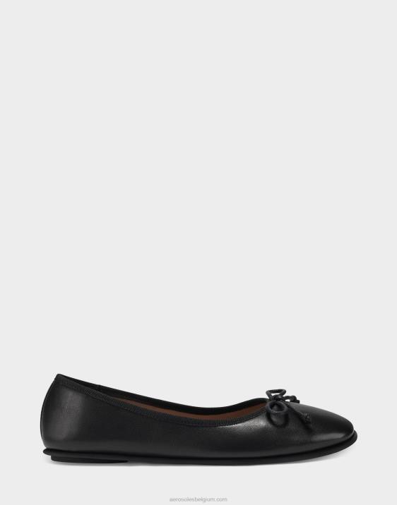 ballet plat zwart leer Aerosoles 0V00250 vrouwen