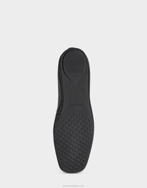 ballet plat zwart leer Aerosoles 0V00250 vrouwen
