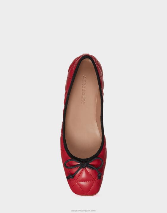 ballet rood gewatteerd leer Aerosoles 0V00228 vrouwen