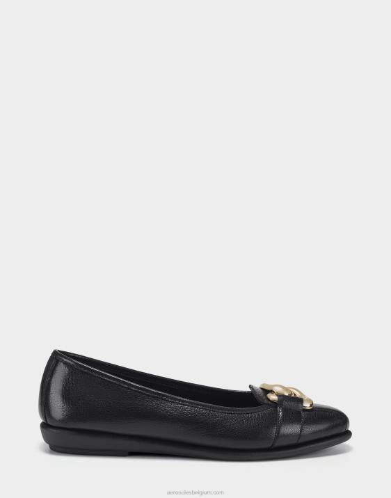 ballet zwart leer Aerosoles 0V00245 vrouwen