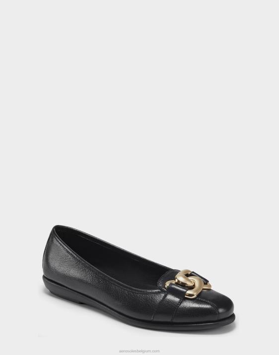 ballet zwart leer Aerosoles 0V00245 vrouwen