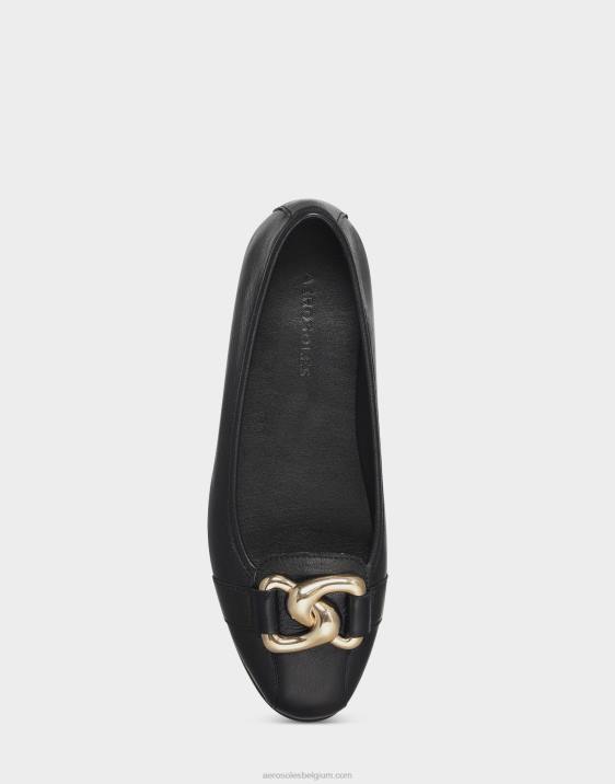 ballet zwart leer Aerosoles 0V00245 vrouwen