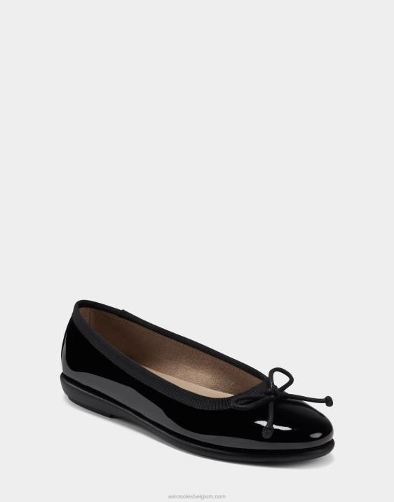 ballet zwart patent Aerosoles 0V00236 vrouwen
