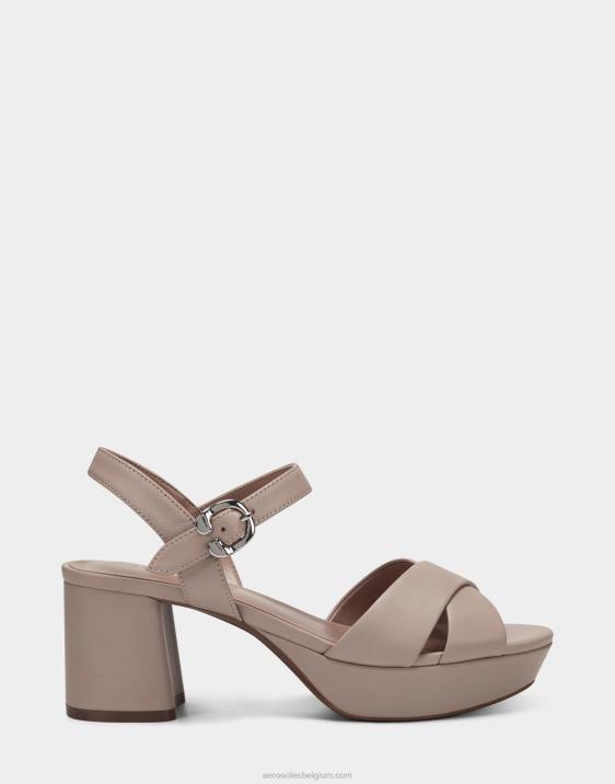sandaal beige leer Aerosoles 0V00337 vrouwen