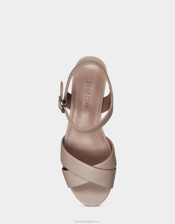sandaal beige leer Aerosoles 0V00337 vrouwen