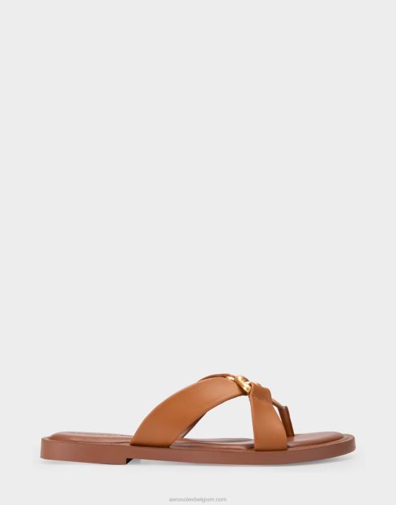 sandaal bruin echt leer Aerosoles 0V00460 vrouwen